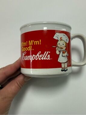 Vintage Campbell’s Soup Mug M’m M’m Good Chef Kids Advertising Collectible Cup